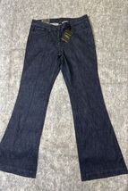 New York &amp; Company Fit &amp; Flare Jeans Size 12 Tall Dark Wash Denim Stretc... - $673.13 MXN