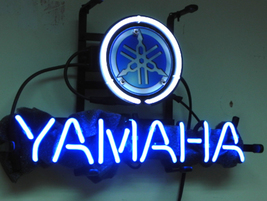 Yamaha Motorcycle Racing Logo Neon Sign 14&quot;x8&quot; - £54.20 GBP