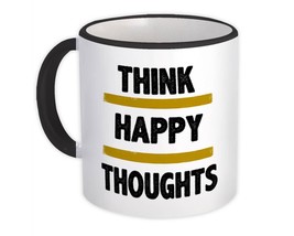 Think happy thoughts : Gift Mug Motivational Quote Inspire - £12.47 GBP+