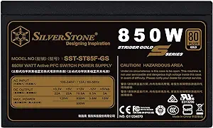 SilverStone Technology 850W Computer Power Supply PSU Fully Modular with... - £206.19 GBP