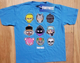 Boys Fortnite Blue T-Shirt Top Loot Llama Ninja Cool Epic Games Medium 8 New - £9.46 GBP