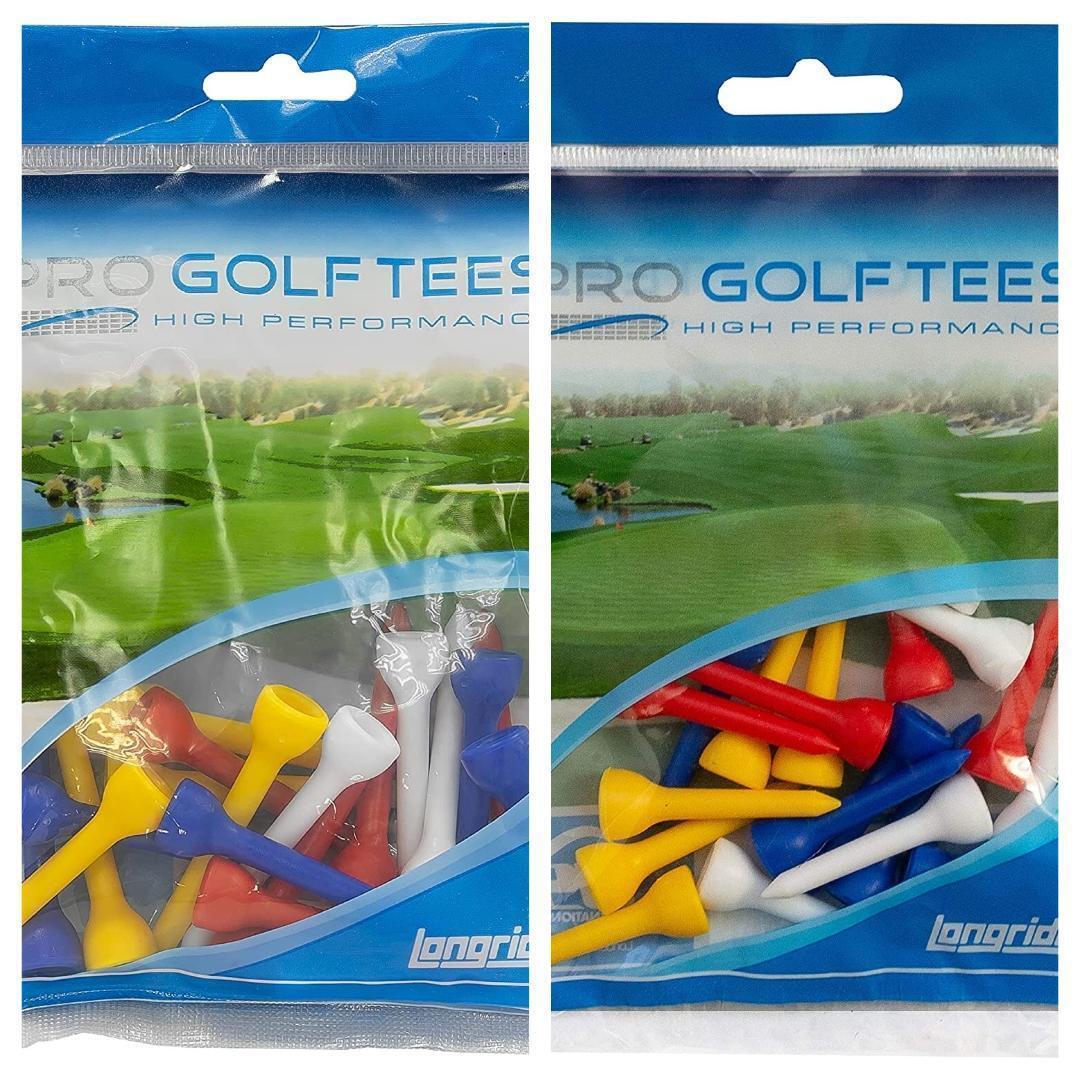 Longridge Plastic Golf Tees. Short 35mm or Long 50mm. - $4.06