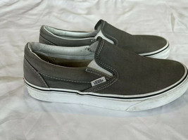 Vans Off The Wall Slip On Skateboarding Shoes Gray Women’s Size 8.5 Mens 7 Mint - £14.34 GBP