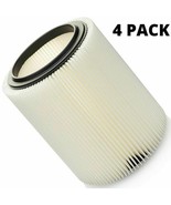 4 Pack Shop Vac Filter 17816 for Sears Craftsman &amp; Ridgid 5+ gallon. Wet... - $86.10