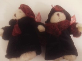 Russ Oksana And Sasha Bears Approx 7&quot; Tall Mint With All Tags Set of Two - £47.20 GBP
