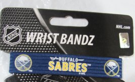 NHL Buffalo Sabres Wrist Band Bandz Officially Licensed Size Large Skootz - £13.28 GBP