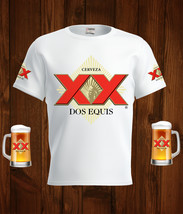 XX Beer Logo White Short Sleeve  T-Shirt Gift New Fashion  - £25.08 GBP