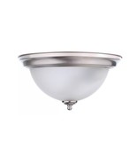 13 in. 2-Light Brushed Nickel Flush Mount - $9.15 CAD