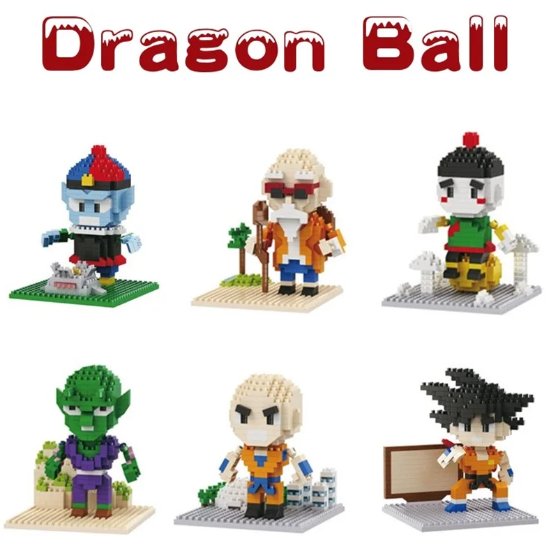 Mini Block Building Piccolo Cartoon Son Goku Anime Model Dragon Ball Figure - £9.68 GBP