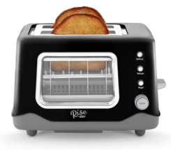 Rise by Dash RCVT200GBBK02 Toaster Metal Black 2-Slot 7.9&quot; H X 12.2&quot; W X... - $34.65