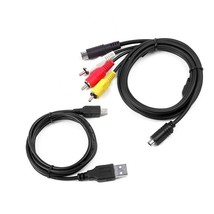 Av A/V Tv+Usb Data Sync Cable Cord For Sony Dcr-Sx73/E Dcr-Dvd610/E Dcr-Dvd650/E - £26.54 GBP
