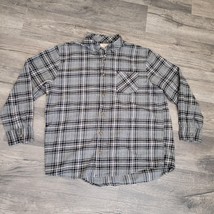 Field and Stream Shirt Heavy Gray Black Olive Flannel Shirt Men’s XXL XX... - £11.66 GBP