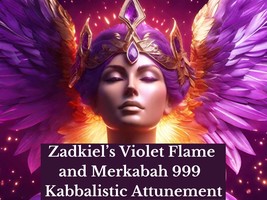 Zadkiel&#39;s Violet Flame and Merkabah 999 Kabbalistic Attunement - £21.10 GBP