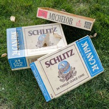 Beer Case Advertising Boxes Schmitz Michelob (Empty Boxes) - £23.92 GBP