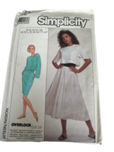 Simplicity Sewing Pattern 8573 Skirts Shirt Short or Long Sleeves UC S M 10 - 16 - $8.99
