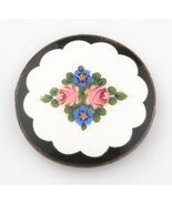 Vtg Sterlingsilber Thorleif Johnsen Norwegische Handbemalt Emaille Blume... - €471,11 EUR