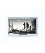 Business &amp; Credit Card Case japanese art moon on tokyo Steel Pocket box ... - £12.43 GBP