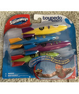 NEW SwimWays Toypedo Bandits Pool Diving Toys Multicolor Swim Toy Pack of 4 - $16.89 CAD