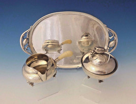 Blossom by Georg Jensen Sterling Silver Sugar and Creamer w/Tray 3pc Set #0013 - $8,464.50