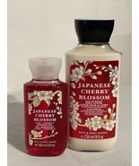 2-Pack Bath & Body Works JAPANESE CHERRY BLOSSOM Body Lotion Shower Gel 8oz 3oz - £19.35 GBP