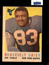 1959 Topps #29 Roosevelt Grier Vgex Ny Giants Hof *X86027 - £8.50 GBP