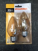 Sylvania 13823 - 25F/AIC/BL/2PK 120V F15 Decor Flame Tip Light Bulb - £6.16 GBP