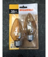 Sylvania 13823 - 25F/AIC/BL/2PK 120V F15 Decor Flame Tip Light Bulb - £6.27 GBP