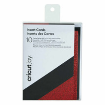 Cricut Joy Insert Cards Black/Red 10 ct - £7.00 GBP