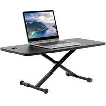 VIVO Small Single Top Height Adjustable 28&quot; Standing Desk Laptop Riser - £108.70 GBP