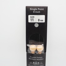 Crystal Palace Bamboo Single Point Knitting Needles 9 Inch US Size 11 8mm - £24.23 GBP