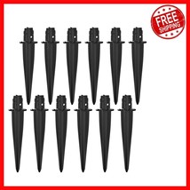 Heavy-Duty Solar Light Stakes - Fits 0.8&quot; Poles, 12-Pack of Metal Awaits... - $35.63