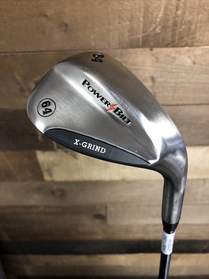 DEMO RH Mens Powerbilt X-Grind 64° Wedge Regular Flex Steel Shaft 5660-XG64 - $58.75