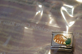 Essenza Italian Charm - Links Together Makes A Bracelet - New - Pineapple Orange - £1.18 GBP