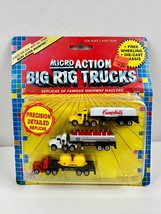 Vntg 1989 Micro Action Big Rig Trucks Funrise Campbells, Quality + Flamm... - £23.66 GBP