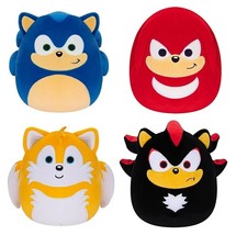 Squishmallows Kellytoy SEGA Sonic Knuckles Tails Shadow Plush Toy (7&quot; Set of ... - £56.97 GBP