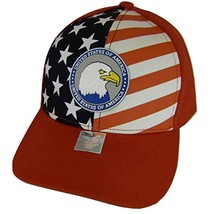 United States of America Flag &amp; Eagle Adjustable Baseball Cap (Red) - £11.84 GBP