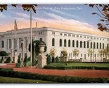 Public Library Civic Center San Francisco California CA UNP DB Postcard V24 - £2.33 GBP