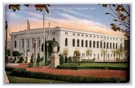 Public Library Civic Center San Francisco California CA UNP DB Postcard V24 - £2.29 GBP