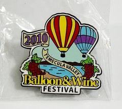 Temecula Valley 2010 Balloon  And  Wine Festival Lapel Pin - $202.36 MXN