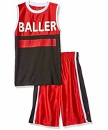 NWT RBX Little Boys&#39; Collegiate Red, S(4) Baller Tank Top and Short Set - $395.64 MXN