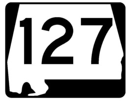 Alabama State Route 127 Sticker R4523 Highway Sign Road Sign Decal - £1.14 GBP+