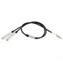 3.5mm Male to 2 Female Audio Extension Cord Earphone Audio Splitter Cabl... - $3.16