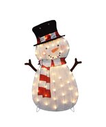 Candy Cane Lane Incandescent Clear 36 in. Snowman Yard Decor - $1,138.31 MXN