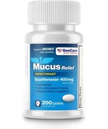 GenCare Mucus Relief Expectorant Guaifenesin 400 mg 200 Tablets Value Pa... - €17,86 EUR