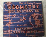 Geometry Test Solutions CD Only Teaching Textbooks Used  - £11.02 GBP