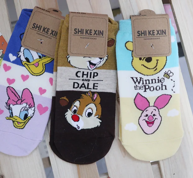 Disney Chip Dale Stitch Donald Duck Anime Figures Cartoon Product Cosplay Socks - £11.15 GBP