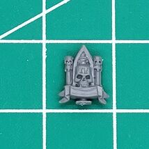 Space Marine BANNER TOPPER Skull Candle Oath Paper Warhammer 40k BITS An... - $3.53