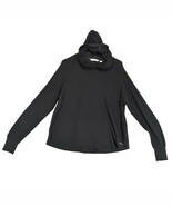 Calvin Klein Jeans Women&#39;s M Black Waffle Knit Hoodie Top Shirt, Streetw... - $34.19 CAD