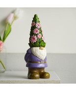 Nacome Solar Garden Outdoor Statues Gnome with Succulent and 7 LED Lights - €47,76 EUR