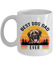 Best English Mastiff Dog Dad Ever Mug 11oz Retro White Cup 15oz Gift Dogs Lover - £12.07 GBP+